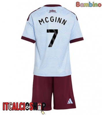 Aston Villa John McGinn #7 Terza Maglia Bambino 2026-27 Manica Corta (+ Pantaloni corti)